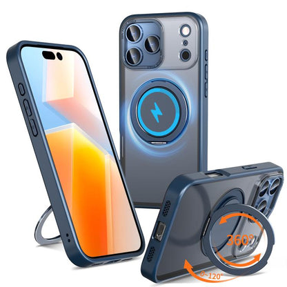 360-degree Rotating MagSafe Magnetic Holder Phone Case, For iPhone 17e / 16e, For iPhone 17 Pro Max, For iPhone 17 Pro, For iPhone 17, For iPhone Air, For iPhone 16 Pro Max, For iPhone 16 Pro, For iPhone 16 Plus, For iPhone 16