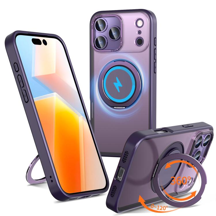 360-degree Rotating MagSafe Magnetic Holder Phone Case, For iPhone 17e / 16e, For iPhone 17 Pro Max, For iPhone 17 Pro, For iPhone 17, For iPhone Air, For iPhone 16 Pro Max, For iPhone 16 Pro, For iPhone 16 Plus, For iPhone 16