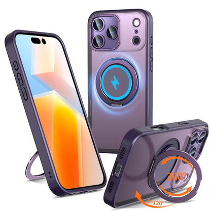 360-degree Rotating MagSafe Magnetic Holder Phone Case, For iPhone 17e / 16e, For iPhone 17 Pro Max, For iPhone 17 Pro, For iPhone 17, For iPhone Air, For iPhone 16 Pro Max, For iPhone 16 Pro, For iPhone 16 Plus, For iPhone 16