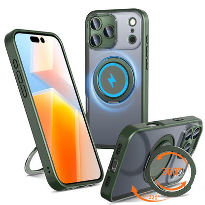 360-degree Rotating MagSafe Magnetic Holder Phone Case, For iPhone 17e / 16e, For iPhone 17 Pro Max, For iPhone 17 Pro, For iPhone 17, For iPhone Air, For iPhone 16 Pro Max, For iPhone 16 Pro, For iPhone 16 Plus, For iPhone 16