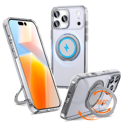 360-degree Rotating MagSafe Magnetic Holder Phone Case, For iPhone 17e / 16e, For iPhone 17 Pro Max, For iPhone 17 Pro, For iPhone 17, For iPhone Air, For iPhone 16 Pro Max, For iPhone 16 Pro, For iPhone 16 Plus, For iPhone 16