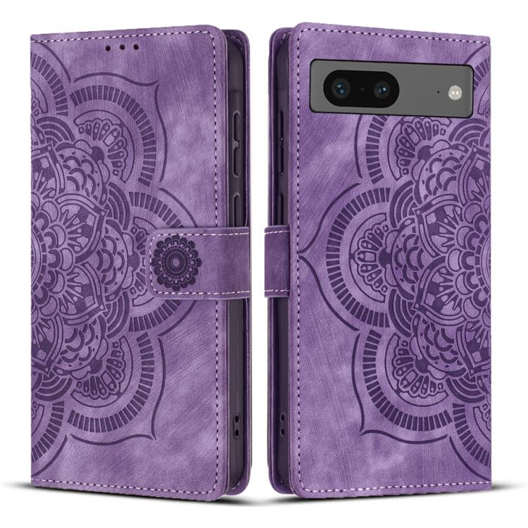 Mandala Embossed Retro Frosted Leather Phone Case, For Google Pixel 11 Pro XL, For Google Pixel 11 / 11 Pro, For Google Pixel 10a, For Google Pixel 9a, For Google Pixel 9 Pro XL, For Google Pixel 9 / 9 Pro, For Google Pixel 8a, For Google Pixel 8 Pro  ...