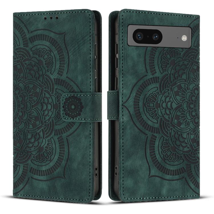 Mandala Embossed Retro Frosted Leather Phone Case, For Google Pixel 11 Pro XL, For Google Pixel 11 / 11 Pro, For Google Pixel 10a, For Google Pixel 9a, For Google Pixel 9 Pro XL, For Google Pixel 9 / 9 Pro, For Google Pixel 8a, For Google Pixel 8 Pro  ...