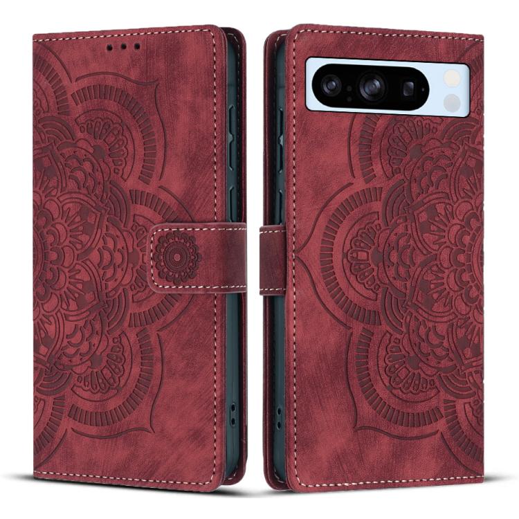 Mandala Embossed Retro Frosted Leather Phone Case, For Google Pixel 11 Pro XL, For Google Pixel 11 / 11 Pro, For Google Pixel 10a, For Google Pixel 9a, For Google Pixel 9 Pro XL, For Google Pixel 9 / 9 Pro, For Google Pixel 8a, For Google Pixel 8 Pro  ...