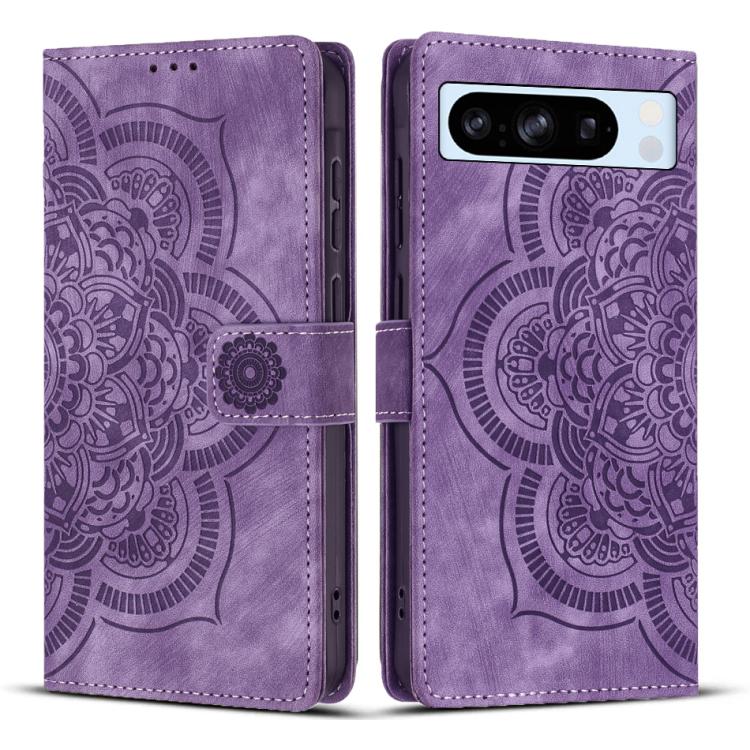 Mandala Embossed Retro Frosted Leather Phone Case, For Google Pixel 11 Pro XL, For Google Pixel 11 / 11 Pro, For Google Pixel 10a, For Google Pixel 9a, For Google Pixel 9 Pro XL, For Google Pixel 9 / 9 Pro, For Google Pixel 8a, For Google Pixel 8 Pro  ...