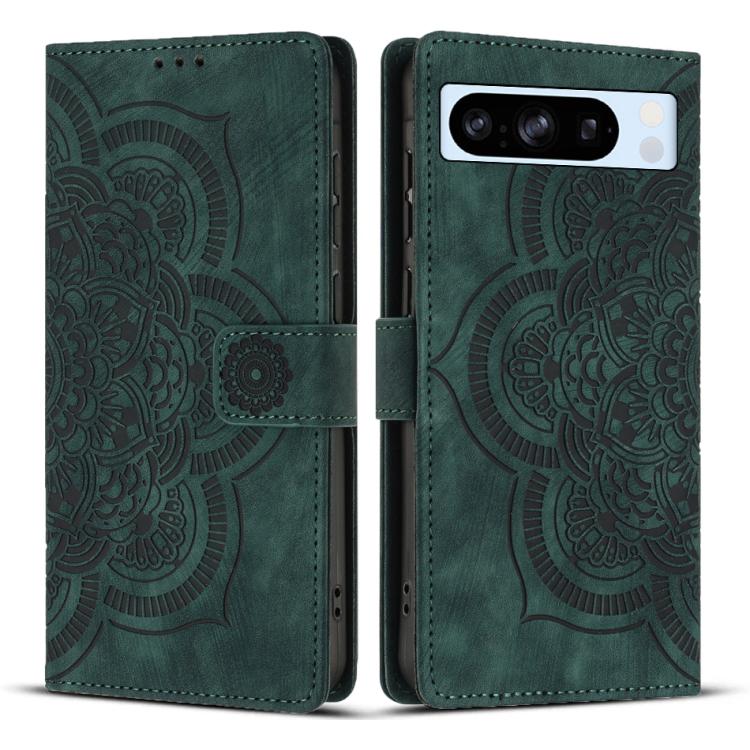 Mandala Embossed Retro Frosted Leather Phone Case, For Google Pixel 11 Pro XL, For Google Pixel 11 / 11 Pro, For Google Pixel 10a, For Google Pixel 9a, For Google Pixel 9 Pro XL, For Google Pixel 9 / 9 Pro, For Google Pixel 8a, For Google Pixel 8 Pro  ...