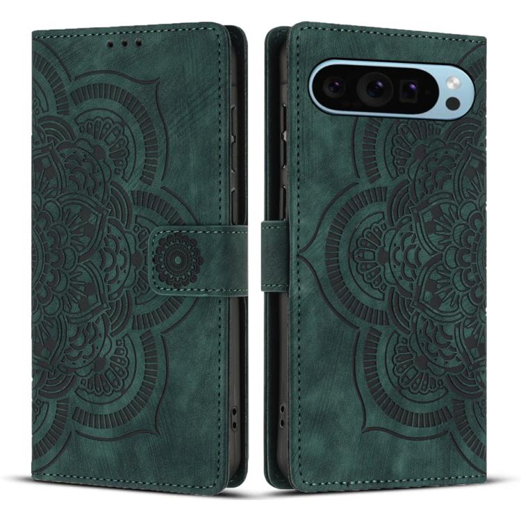 Mandala Embossed Retro Frosted Leather Phone Case, For Google Pixel 11 Pro XL, For Google Pixel 11 / 11 Pro, For Google Pixel 10a, For Google Pixel 9a, For Google Pixel 9 Pro XL, For Google Pixel 9 / 9 Pro, For Google Pixel 8a, For Google Pixel 8 Pro  ...