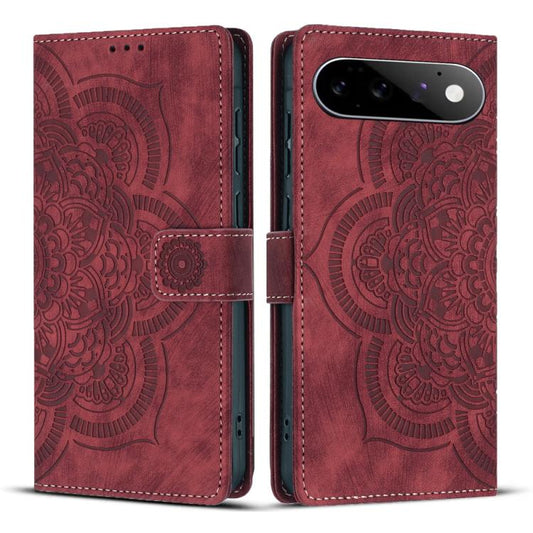 Mandala Embossed Retro Frosted Leather Phone Case, For Google Pixel 11 Pro XL, For Google Pixel 11 / 11 Pro, For Google Pixel 10a, For Google Pixel 9a, For Google Pixel 9 Pro XL, For Google Pixel 9 / 9 Pro, For Google Pixel 8a, For Google Pixel 8 Pro