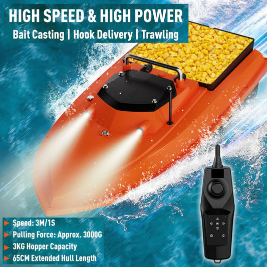 D80 High Power Smart Remote Control Fishing Bait Boat Support Trawling, EU Plug, US Plug, UK Plug