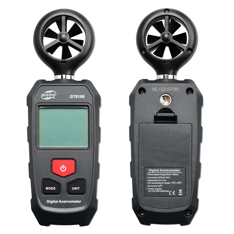 BENETECH GT8160 Handheld Wind Speed / Temperature Measuring Anemometer, GT8160