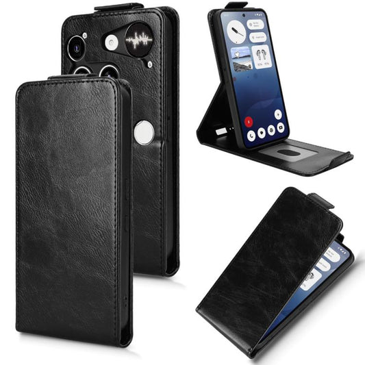 Magnetic Vertical Flip Leather Phone Case with Buckle
