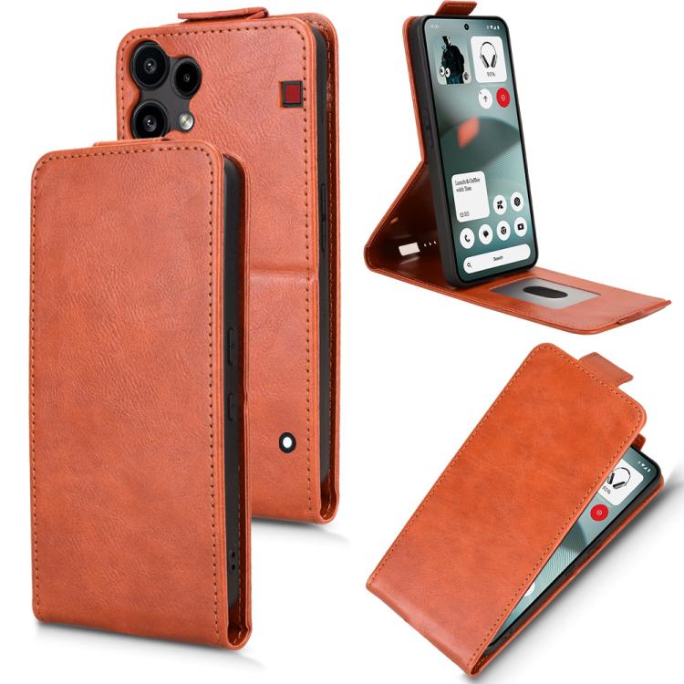 Magnetic Vertical Flip Leather Phone Case with Buckle, For Nothing Phone 4b 5G, For Nothing Phone 4a Pro, For Nothing Phone 4a, For Nothing Phone 3a Lite, For Nothing Phone 3, For Nothing Phone 3a, For Nothing Phone 3a Pro