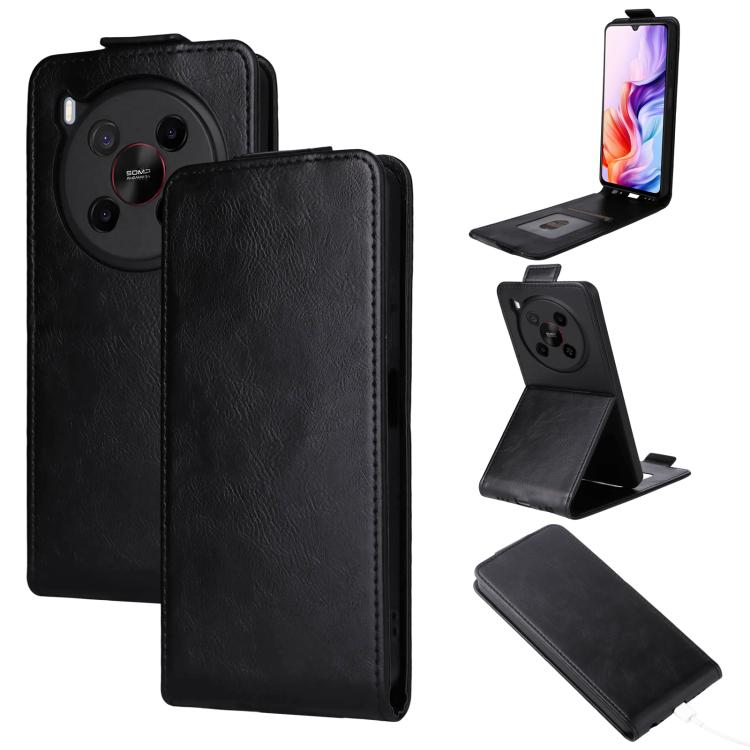 Magnetic Vertical Flip Leather Phone Case with Buckle, For ZTE Blade V70 Max, For ZTE nubia Neo 2