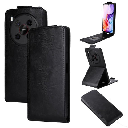 Étui de téléphone en cuir à rabat vertical magnétique avec boucle, Pour ZTE nubia Music 2, Pour ZTE Blade V70 Max, Pour ZTE nubia Neo 2
