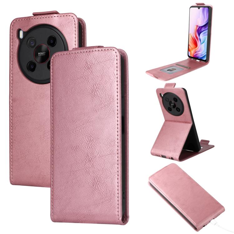Étui de téléphone en cuir à rabat vertical magnétique avec boucle, Pour ZTE nubia Music 2, Pour ZTE Blade V70 Max, Pour ZTE nubia Neo 2