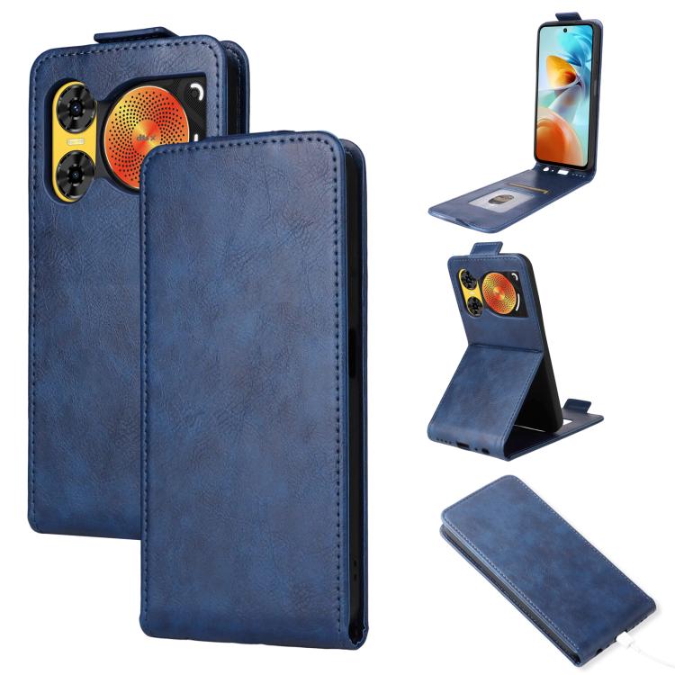 Magnetic Vertical Flip Leather Phone Case with Buckle, For ZTE nubia Focus 2 5G, For ZTE nubia Music 2, For ZTE Blade V70 Max, For ZTE nubia Neo 2