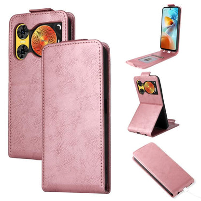 Étui de téléphone en cuir à rabat vertical magnétique avec boucle, Pour ZTE nubia Music 2, Pour ZTE Blade V70 Max, Pour ZTE nubia Neo 2