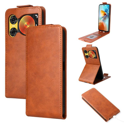 Magnetic Vertical Flip Leather Phone Case with Buckle, For ZTE nubia Focus 2 5G, For ZTE nubia Music 2, For ZTE Blade V70 Max, For ZTE nubia Neo 2