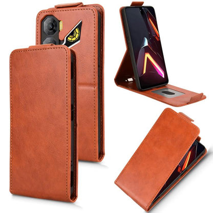 Magnetic Vertical Flip Leather Phone Case with Buckle, For ZTE nubia Neo 5 Pro 5G, For ZTE nubia Neo 5 5G, For ZTE nubia Neo 5 GT 5G, For ZTE Optus X Value 5G, For ZTE Optus X Pro 2 5G, For ZTE nubia RedMagic 11 Air, For ZTE Nubia V80 Max              ...
