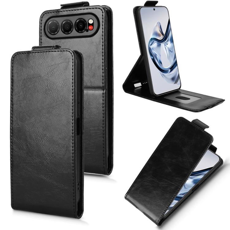 Magnetic Vertical Flip Leather Phone Case with Buckle, For ZTE nubia Neo 5 Pro 5G, For ZTE nubia Neo 5 5G, For ZTE nubia Neo 5 GT 5G, For ZTE Optus X Value 5G, For ZTE Optus X Pro 2 5G, For ZTE nubia RedMagic 11 Air, For ZTE Nubia V80 Max              ...