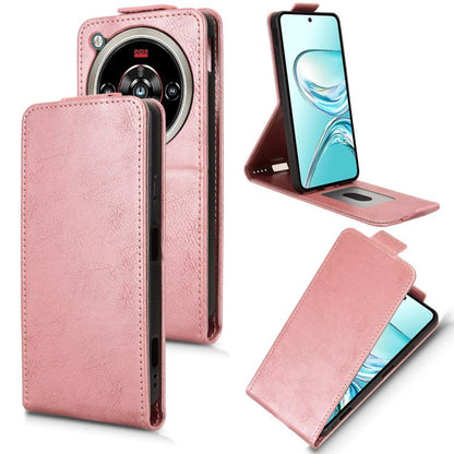 Magnetic Vertical Flip Leather Phone Case with Buckle, For ZTE nubia Neo 5 Pro 5G, For ZTE nubia Neo 5 5G, For ZTE nubia Neo 5 GT 5G, For ZTE Optus X Value 5G, For ZTE Optus X Pro 2 5G, For ZTE nubia RedMagic 11 Air, For ZTE Nubia V80 Max              ...