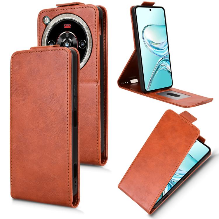 Magnetic Vertical Flip Leather Phone Case with Buckle, For ZTE nubia Neo 5 Pro 5G, For ZTE nubia Neo 5 5G, For ZTE nubia Neo 5 GT 5G, For ZTE Optus X Value 5G, For ZTE Optus X Pro 2 5G, For ZTE nubia RedMagic 11 Air, For ZTE Nubia V80 Max              ...