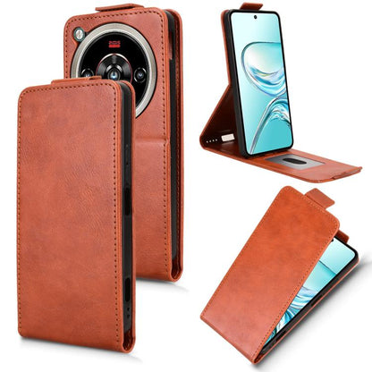 Magnetic Vertical Flip Leather Phone Case with Buckle, For ZTE nubia Neo 5 Pro 5G, For ZTE nubia Neo 5 5G, For ZTE nubia Neo 5 GT 5G, For ZTE Optus X Value 5G, For ZTE Optus X Pro 2 5G, For ZTE nubia RedMagic 11 Air, For ZTE Nubia V80 Max              ...