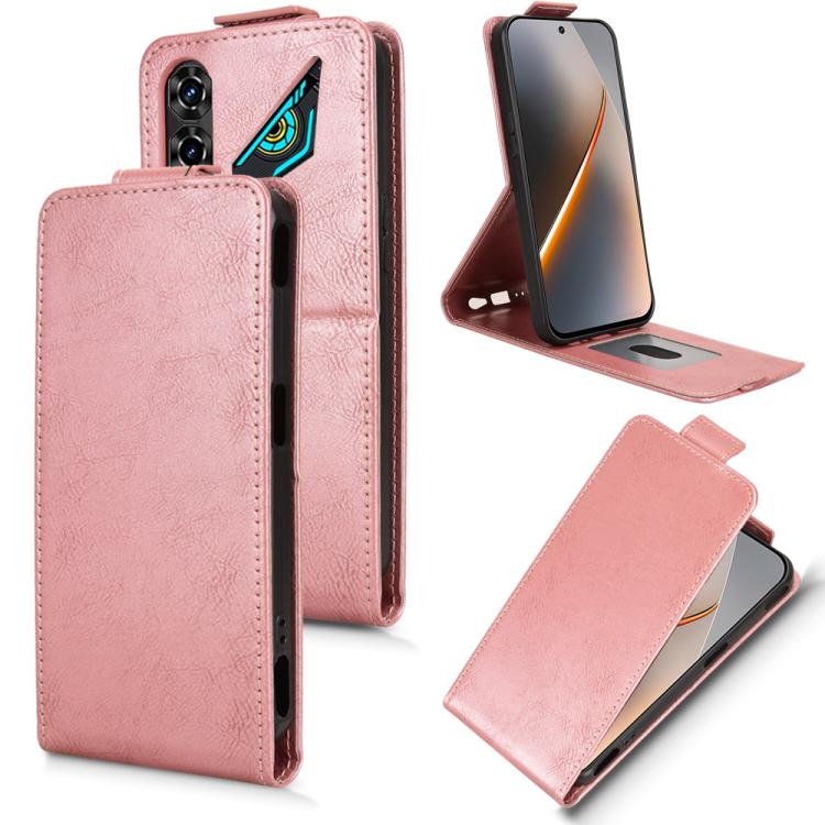 Magnetic Vertical Flip Leather Phone Case with Buckle, For ZTE nubia Neo 5 Pro 5G, For ZTE nubia Neo 5 5G, For ZTE nubia Neo 5 GT 5G, For ZTE Optus X Value 5G, For ZTE Optus X Pro 2 5G, For ZTE nubia RedMagic 11 Air, For ZTE Nubia V80 Max              ...