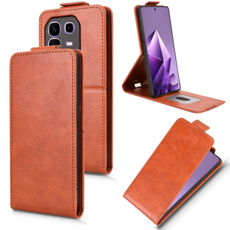 Magnetic Vertical Flip Leather Phone Case with Buckle