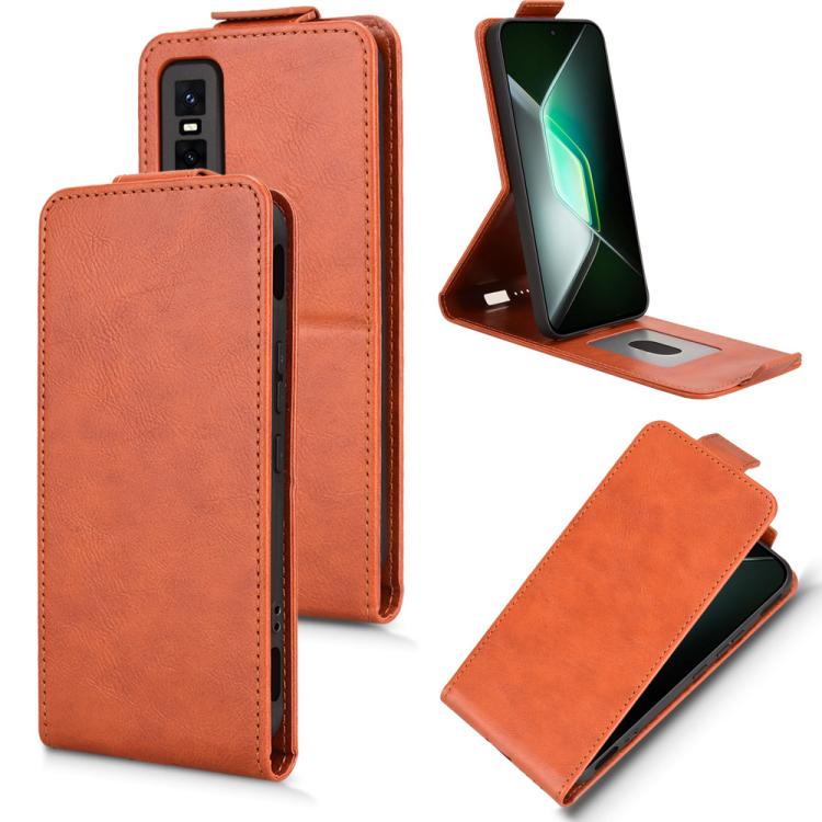 Magnetic Vertical Flip Leather Phone Case with Buckle