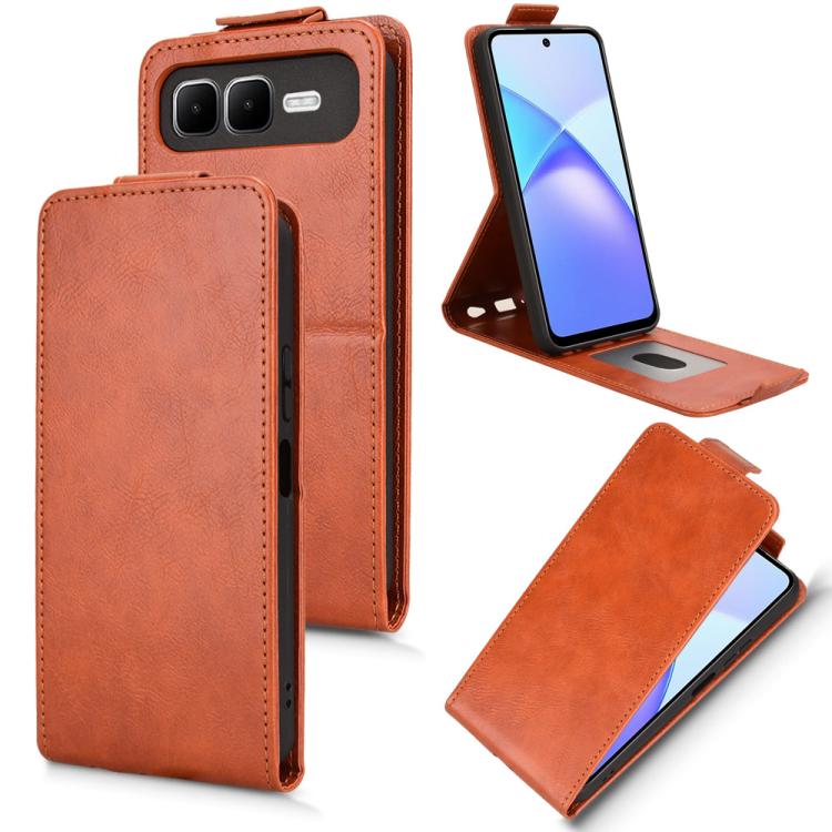 Magnetic Vertical Flip Leather Phone Case with Buckle