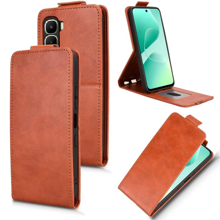 Magnetic Vertical Flip Leather Phone Case with Buckle