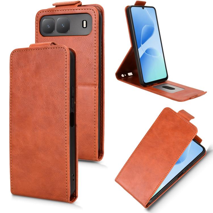 Magnetic Vertical Flip Leather Phone Case with Buckle