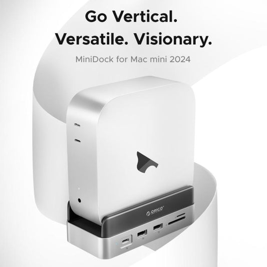 ORICO VSP10 Mini Dock Desktop Storage Expansion Multi-function Holder for Mac Mini 2024