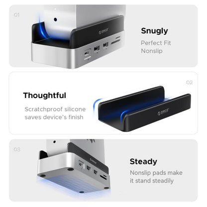 ORICO VS10 Mini Dock Desktop Expansion Multi-function Holder for Mac Mini 2024, without Memory