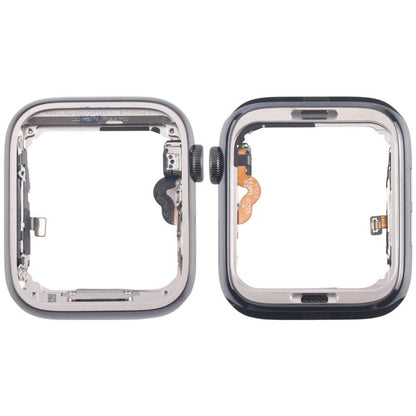 Graphite Steel Middle Frame Bezel Plate with Crown Spin Axis Flex Cable, For Apple Watch Series 5 44mm LTE, For Apple Watch Series 5 40mm LTE, For Apple Watch Series 4 44mm LTE, For Apple Watch Series 4 40mm LTE