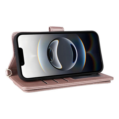 Multifunctional 6-Card Slots Leather Phone Case with Wrist Strap, For iPhone 17e / 16e, For iPhone 17 Pro Max, For iPhone 17 Pro, For iPhone Air, For iPhone 16 Pro Max, For iPhone 16 Pro