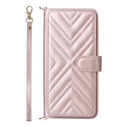Multifunctional 6-Card Slots Leather Phone Case with Wrist Strap