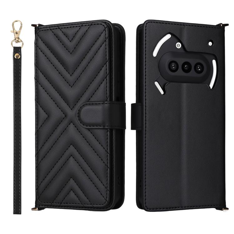 Multifunctional 6-Card Slots Leather Phone Case with Wrist Strap, For Nothing Phone 4a Pro, For Nothing Phone 4a, For Nothing Phone 3, For Nothing CMF Phone 2 Pro, For Nothing Phone 3a, For Nothing Phone 3a Pro