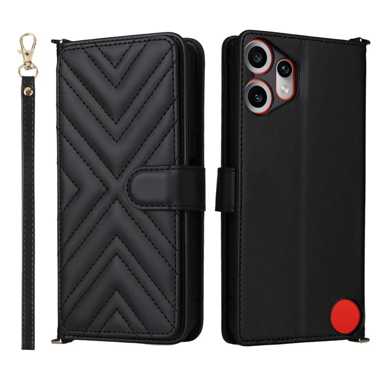 Multifunctional 6-Card Slots Leather Phone Case with Wrist Strap, For Nothing Phone 4a Pro, For Nothing Phone 4a, For Nothing Phone 3, For Nothing CMF Phone 2 Pro, For Nothing Phone 3a, For Nothing Phone 3a Pro
