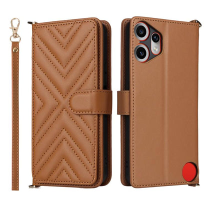 Multifunctional 6-Card Slots Leather Phone Case with Wrist Strap, For Nothing Phone 4a Pro, For Nothing Phone 4a, For Nothing Phone 3, For Nothing CMF Phone 2 Pro, For Nothing Phone 3a, For Nothing Phone 3a Pro