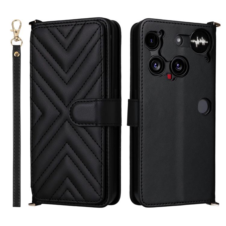 Multifunctional 6-Card Slots Leather Phone Case with Wrist Strap, For Nothing Phone 4a Pro, For Nothing Phone 4a, For Nothing Phone 3, For Nothing CMF Phone 2 Pro, For Nothing Phone 3a, For Nothing Phone 3a Pro