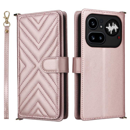 Multifunctional 6-Card Slots Leather Phone Case with Wrist Strap, For Nothing Phone 4a Pro, For Nothing Phone 4a, For Nothing Phone 3, For Nothing CMF Phone 2 Pro, For Nothing Phone 3a, For Nothing Phone 3a Pro