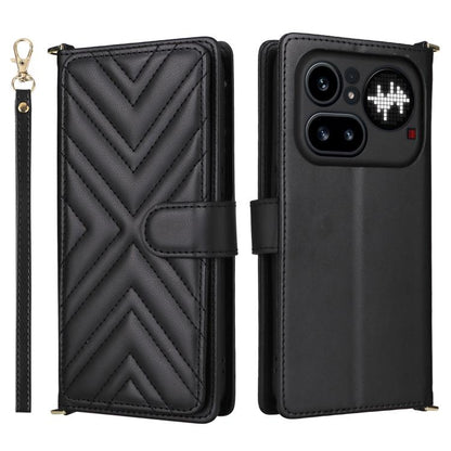 Multifunctional 6-Card Slots Leather Phone Case with Wrist Strap, For Nothing Phone 4a Pro, For Nothing Phone 4a, For Nothing Phone 3, For Nothing CMF Phone 2 Pro, For Nothing Phone 3a, For Nothing Phone 3a Pro