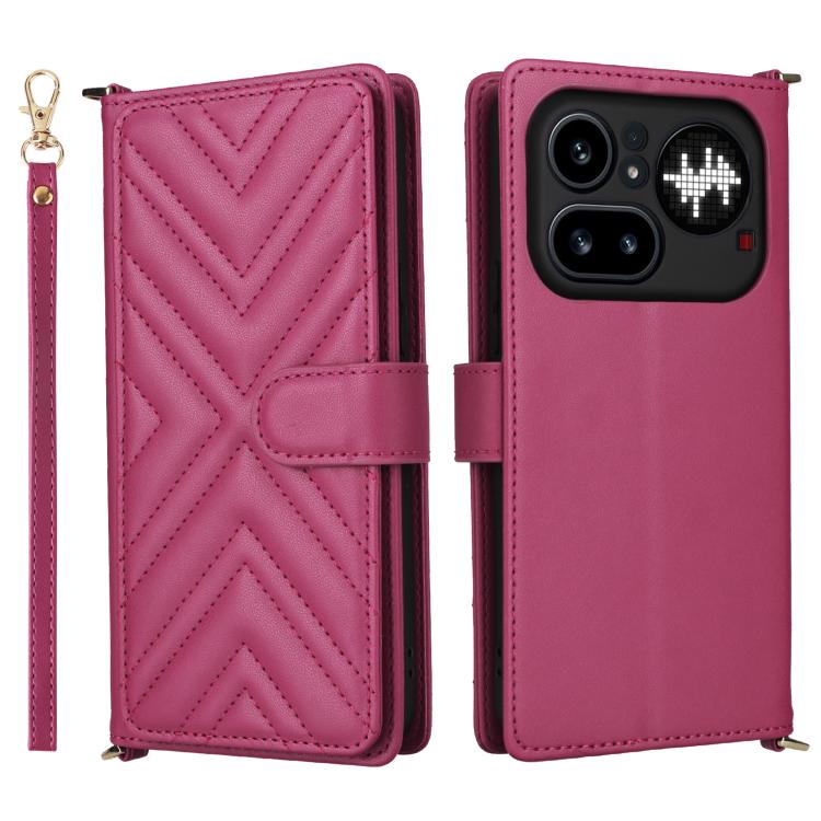 Multifunctional 6-Card Slots Leather Phone Case with Wrist Strap, For Nothing Phone 4a Pro, For Nothing Phone 4a, For Nothing Phone 3, For Nothing CMF Phone 2 Pro, For Nothing Phone 3a, For Nothing Phone 3a Pro