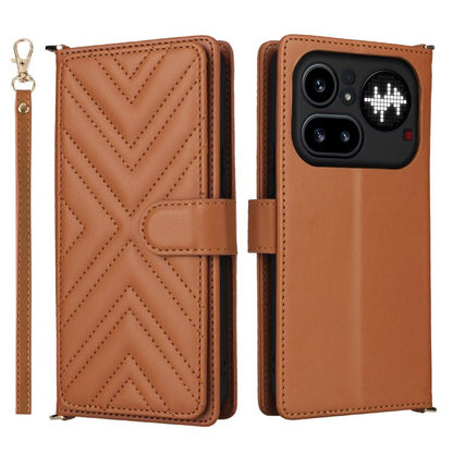Multifunctional 6-Card Slots Leather Phone Case with Wrist Strap, For Nothing Phone 4a Pro, For Nothing Phone 4a, For Nothing Phone 3, For Nothing CMF Phone 2 Pro, For Nothing Phone 3a, For Nothing Phone 3a Pro