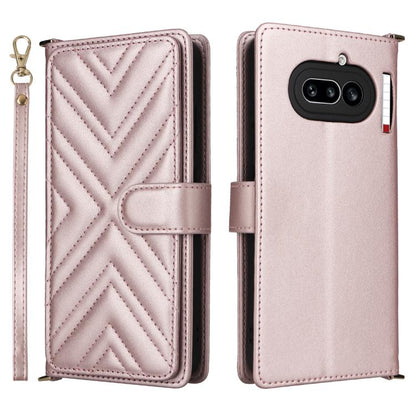 Multifunctional 6-Card Slots Leather Phone Case with Wrist Strap, For Nothing Phone 4a Pro, For Nothing Phone 4a, For Nothing Phone 3, For Nothing CMF Phone 2 Pro, For Nothing Phone 3a, For Nothing Phone 3a Pro