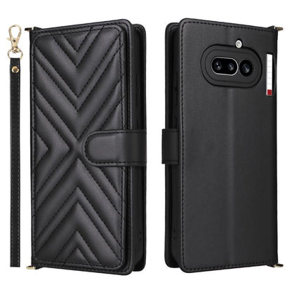 Multifunctional 6-Card Slots Leather Phone Case with Wrist Strap, For Nothing Phone 4a Pro, For Nothing Phone 4a, For Nothing Phone 3, For Nothing CMF Phone 2 Pro, For Nothing Phone 3a, For Nothing Phone 3a Pro