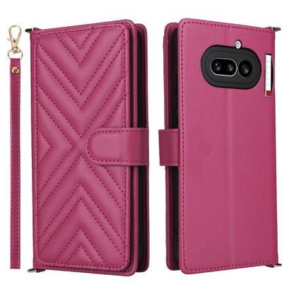 Multifunctional 6-Card Slots Leather Phone Case with Wrist Strap, For Nothing Phone 4a Pro, For Nothing Phone 4a, For Nothing Phone 3, For Nothing CMF Phone 2 Pro, For Nothing Phone 3a, For Nothing Phone 3a Pro