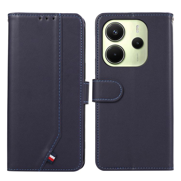 ABEEL Delicate Texture Splicing RFID Leather Phone Case, For Redmi Note 14s, For Redmi Note 14 4G 164.84mm, For Redmi Turbo 4 Pro